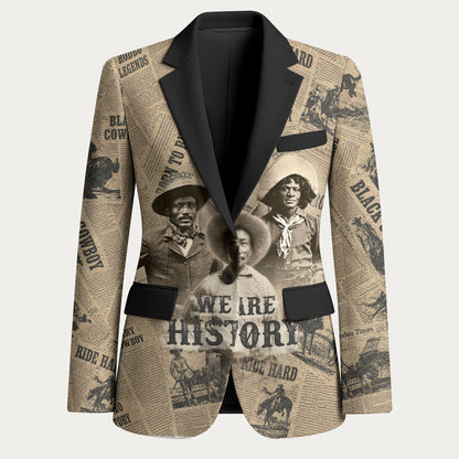 Black Cowboy Blazer Western Rodeo Melanin Black History