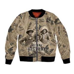 Black Cowboy Bomber Jacket Western Rodeo Melanin Black History