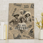 Black Cowboy Canvas Wall Art Western Rodeo Melanin Black History
