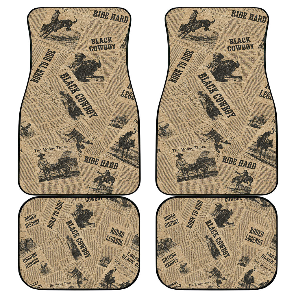 Black Cowboy Car Mats Western Rodeo Melanin Black History