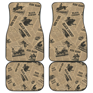 Black Cowboy Car Mats Western Rodeo Melanin Black History