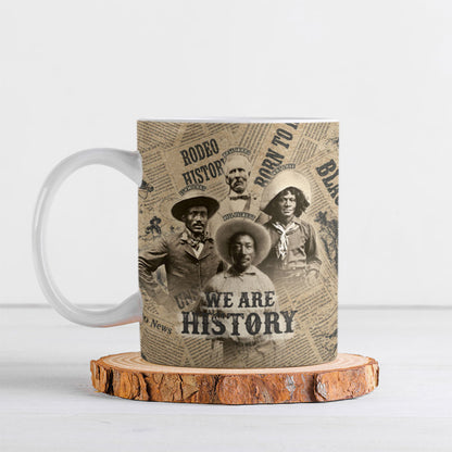 Black Cowboy Ceramic Mug Western Rodeo Melanin Black History