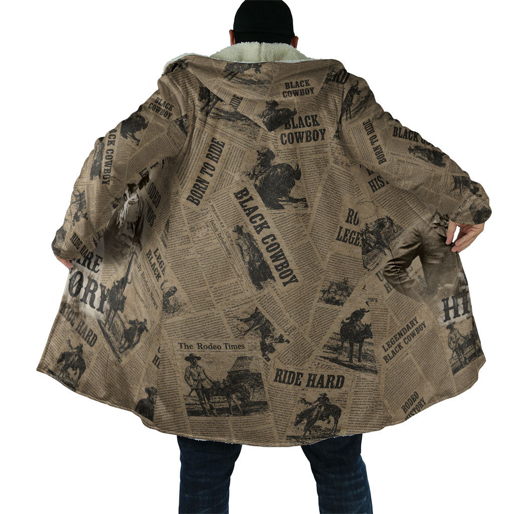 Black Cowboy Cloak Western Rodeo Melanin Black History