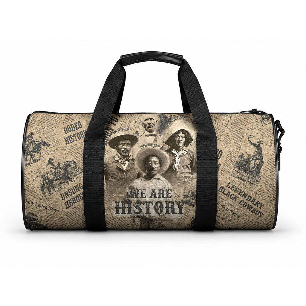 Black Cowboy Duffle Bag Western Rodeo Melanin Black History