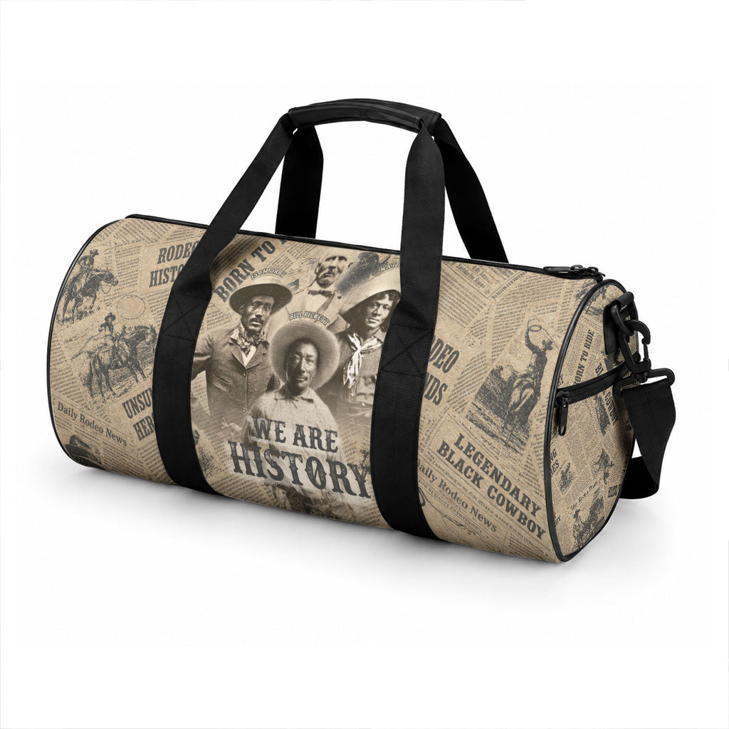 Black Cowboy Duffle Bag Western Rodeo Melanin Black History