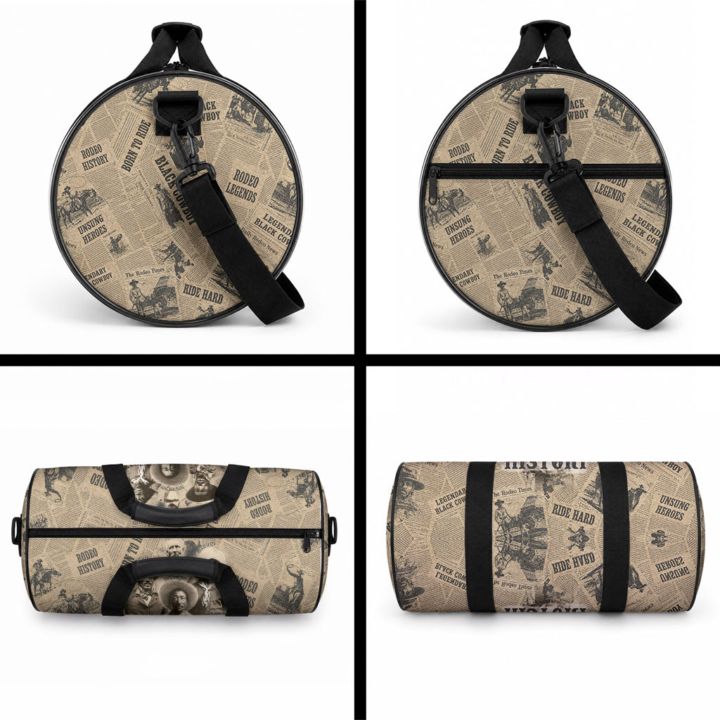Black Cowboy Duffle Bag Western Rodeo Melanin Black History