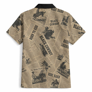 Black Cowboy Hawaiian Shirt Western Rodeo Melanin Black History