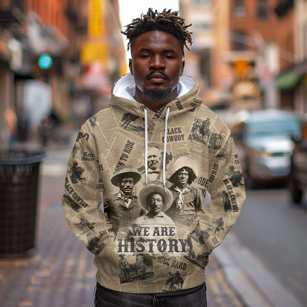 Black Cowboy Hoodie Western Rodeo Melanin Black History