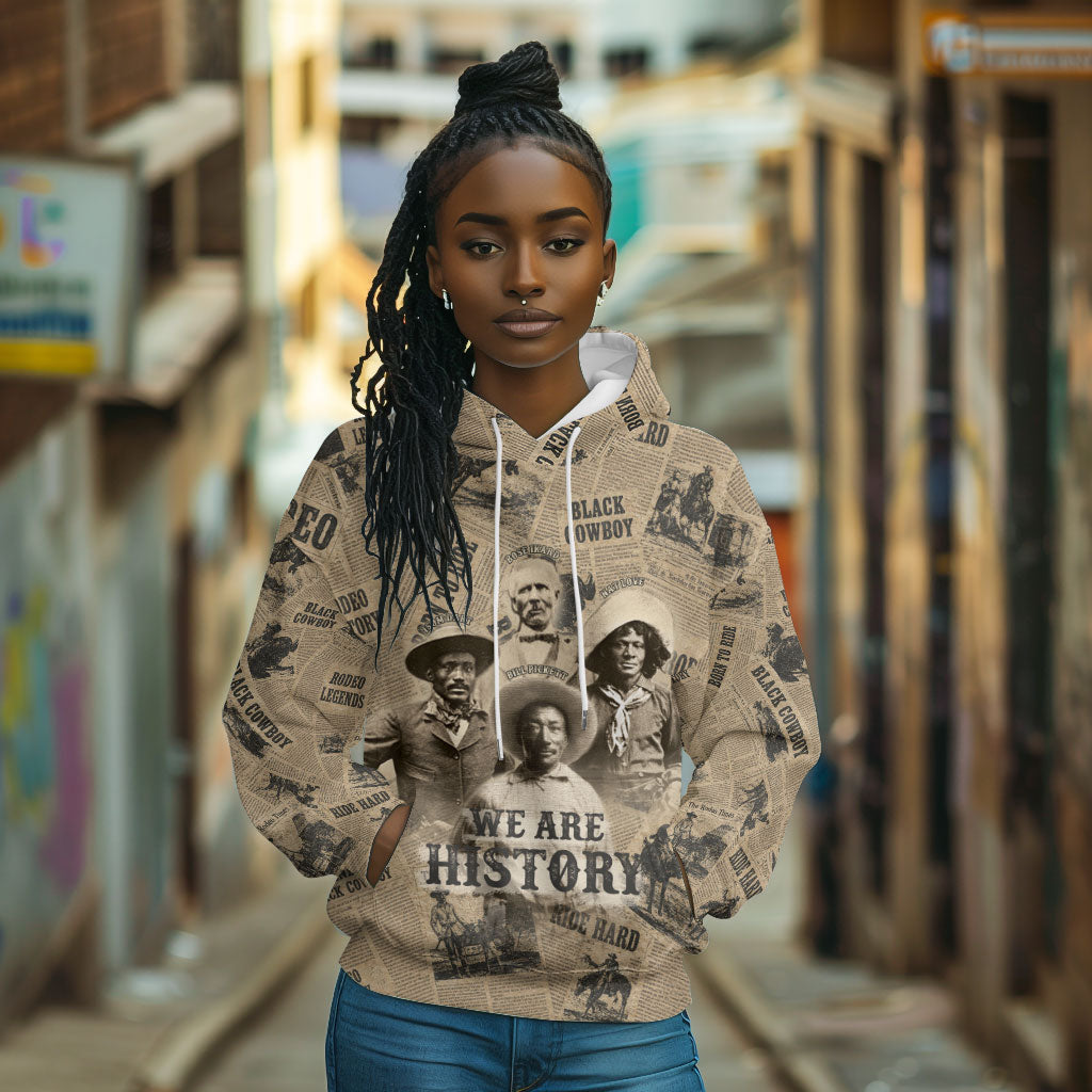 Black Cowboy Hoodie Western Rodeo Melanin Black History