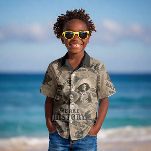 Black Cowboy Kid Hawaiian Shirt Western Rodeo Melanin Black History