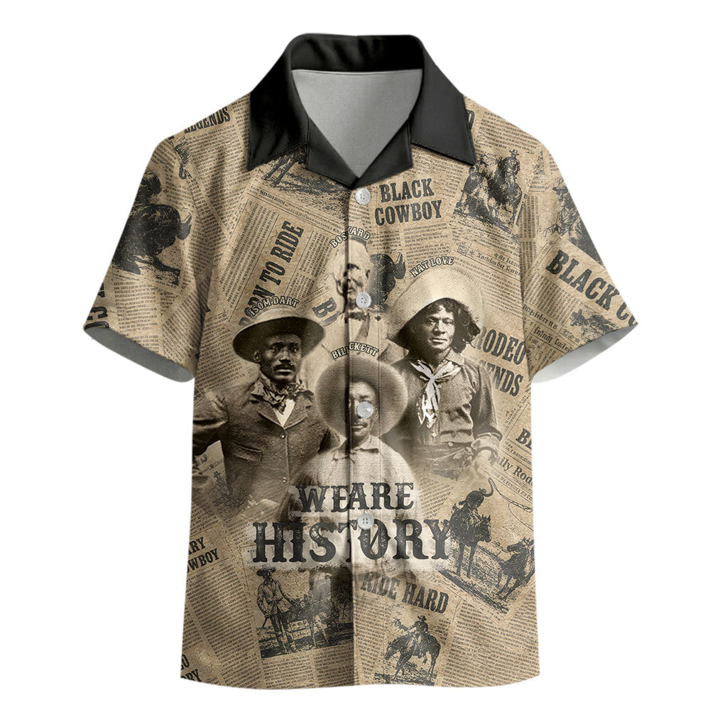 Black Cowboy Kid Hawaiian Shirt Western Rodeo Melanin Black History