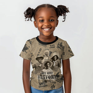 Black Cowboy Kid T shirt Western Rodeo Melanin Black History