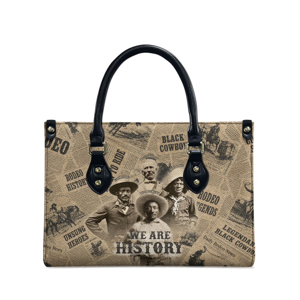 Black Cowboy Leather Bag Western Rodeo Melanin Black History