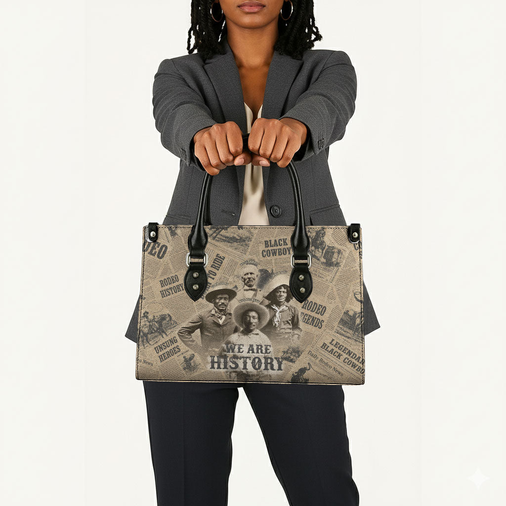 Black Cowboy Leather Bag Western Rodeo Melanin Black History