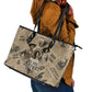 Black Cowboy Leather Tote Bag Western Rodeo Melanin Black History