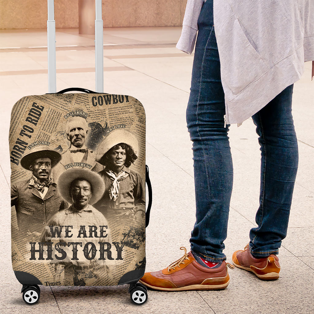 Black Cowboy Luggage Cover Western Rodeo Melanin Black History