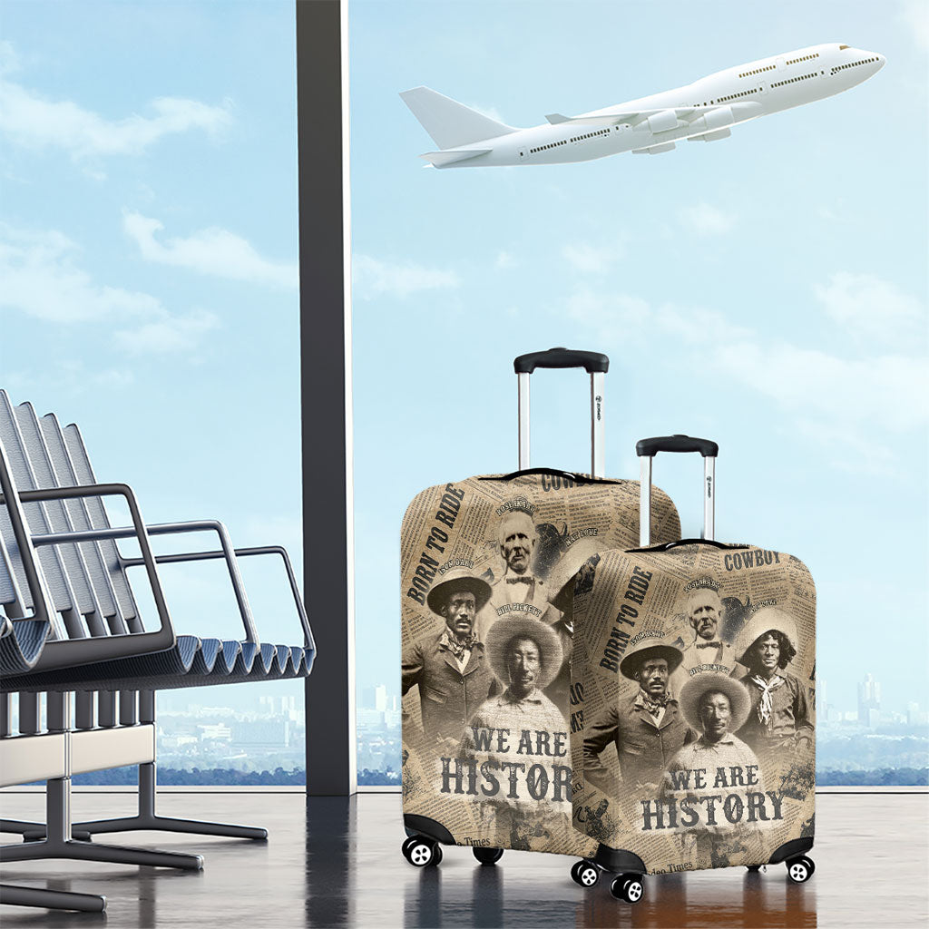 Black Cowboy Luggage Cover Western Rodeo Melanin Black History