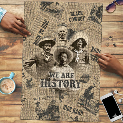 Black Cowboy Puzzle Western Rodeo Melanin Black History
