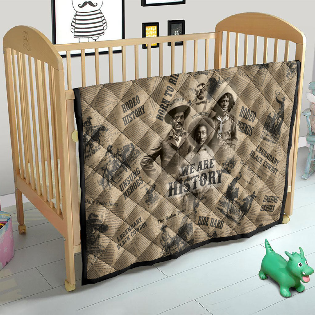 Black Cowboy Quilt Western Rodeo Melanin Black History