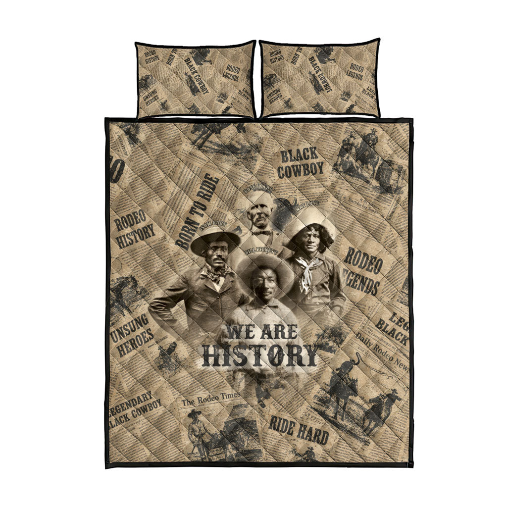 Black Cowboy Quilt Bed Set Western Rodeo Melanin Black History