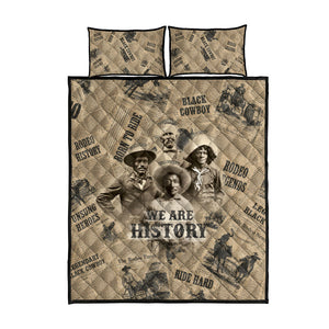 Black Cowboy Quilt Bed Set Western Rodeo Melanin Black History