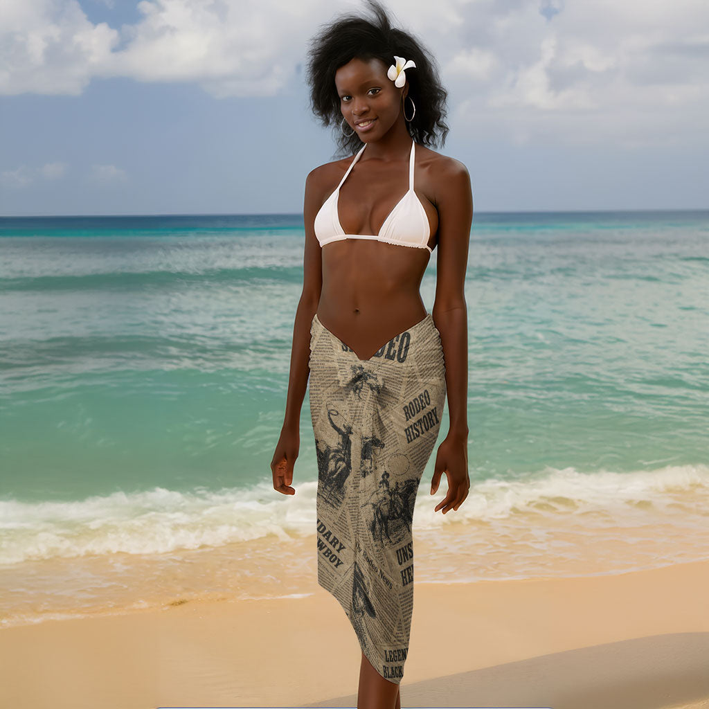 Black Cowboy Sarong Western Rodeo Melanin Black History