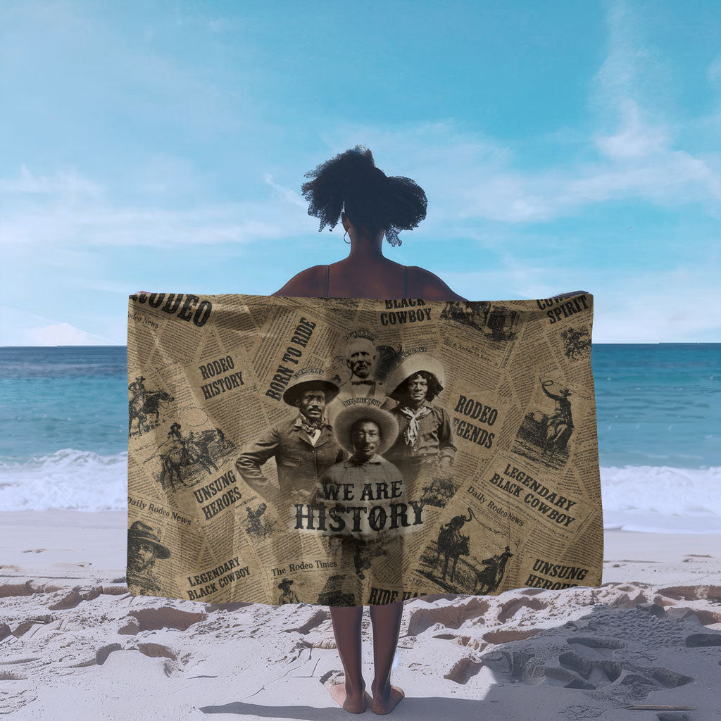 Black Cowboy Sarong Western Rodeo Melanin Black History