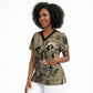 Black Cowboy Scrub Top Western Rodeo Melanin Black History