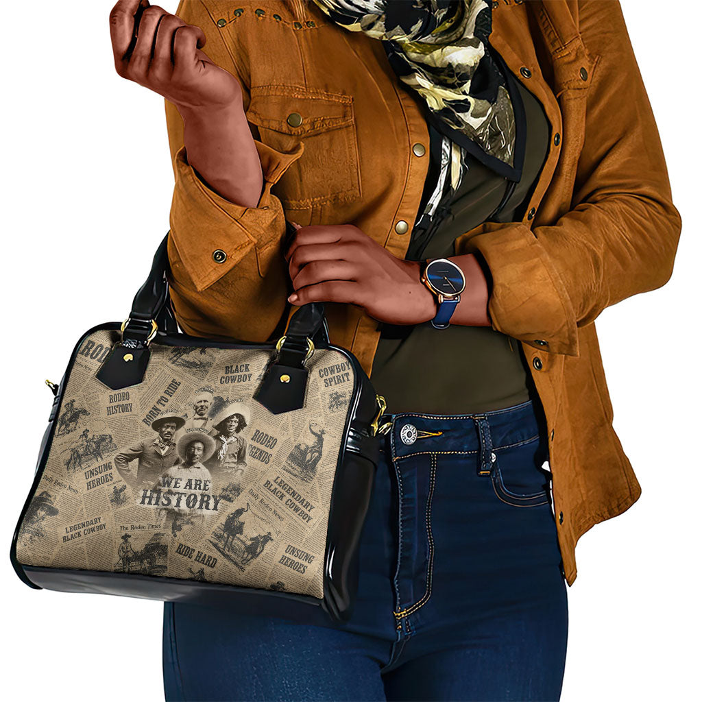Black Cowboy Shoulder Handbag Western Rodeo Melanin Black History