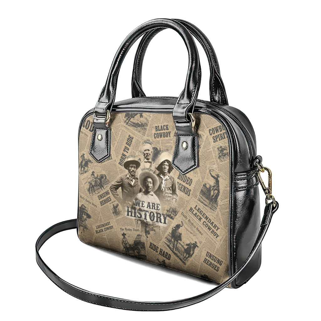 Black Cowboy Shoulder Handbag Western Rodeo Melanin Black History