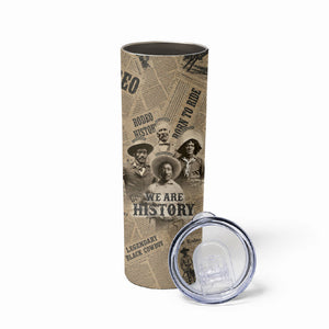 Black Cowboy Skinny Tumbler Western Rodeo Melanin Black History