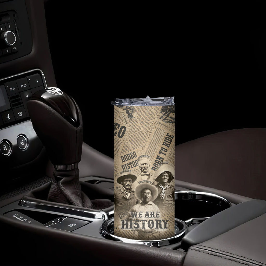 Black Cowboy Skinny Tumbler Western Rodeo Melanin Black History