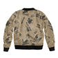 Black Cowboy Sleeve Zip Bomber Jacket Western Rodeo Melanin Black History