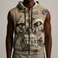 Black Cowboy Sleeveless Zip Hoodie Western Rodeo Melanin Black History