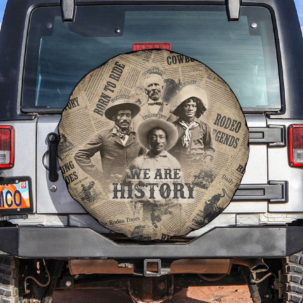 Black Cowboy Spare Tire Cover Western Rodeo Melanin Black History