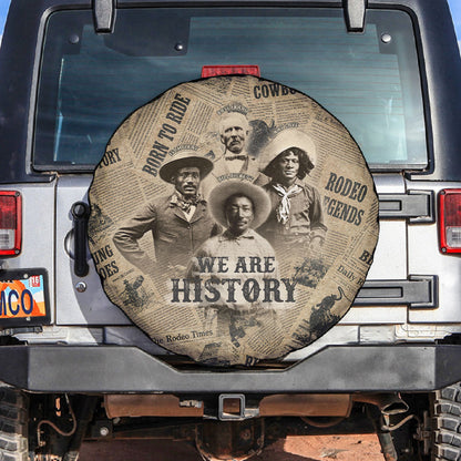 Black Cowboy Spare Tire Cover Western Rodeo Melanin Black History