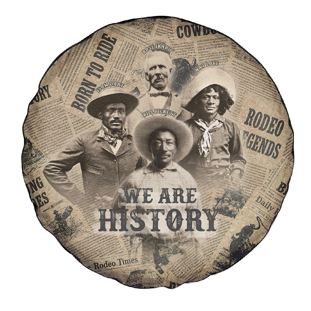 Black Cowboy Spare Tire Cover Western Rodeo Melanin Black History