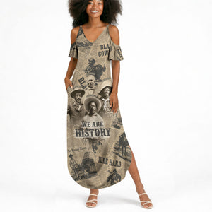 Black Cowboy Summer Maxi Dress Western Rodeo Melanin Black History
