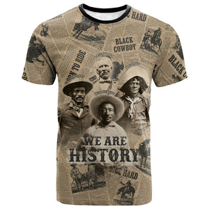 Black Cowboy T shirt Western Rodeo Melanin Black History