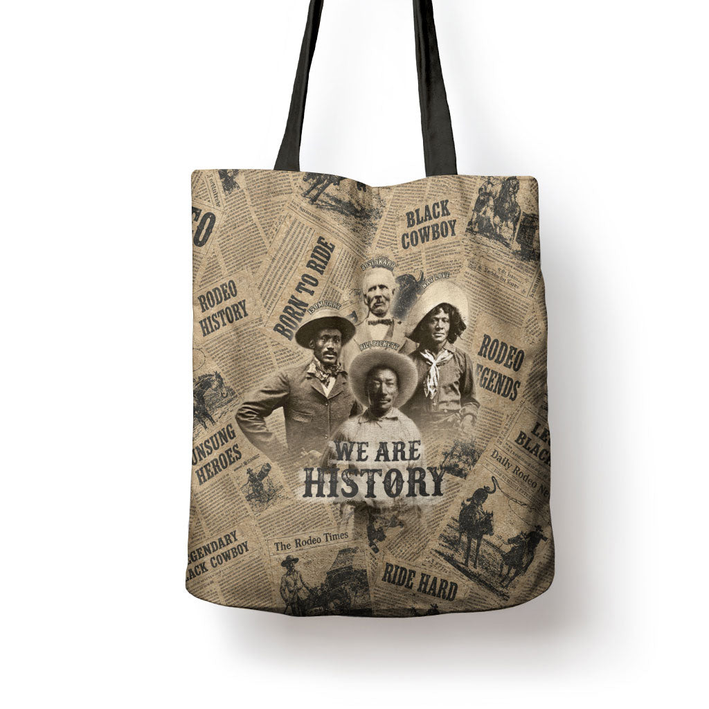 Black Cowboy Tote Bag Western Rodeo Melanin Black History