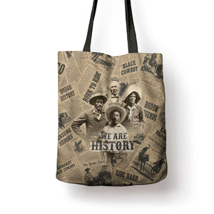 Black Cowboy Tote Bag Western Rodeo Melanin Black History