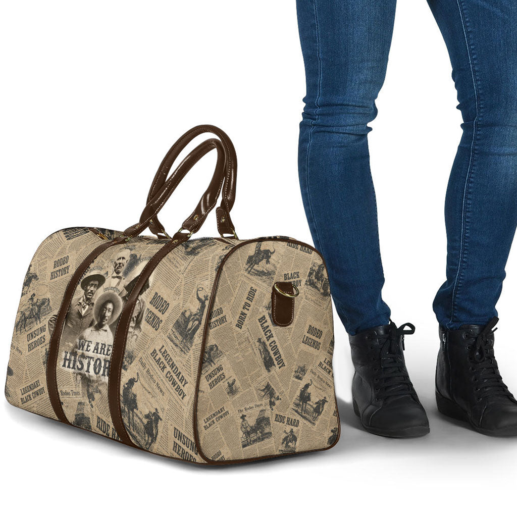 Black Cowboy Travel Bag Western Rodeo Melanin Black History