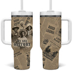 Black Cowboy Tumbler With Handle Western Rodeo Melanin Black History