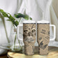 Black Cowboy Tumbler With Handle Western Rodeo Melanin Black History
