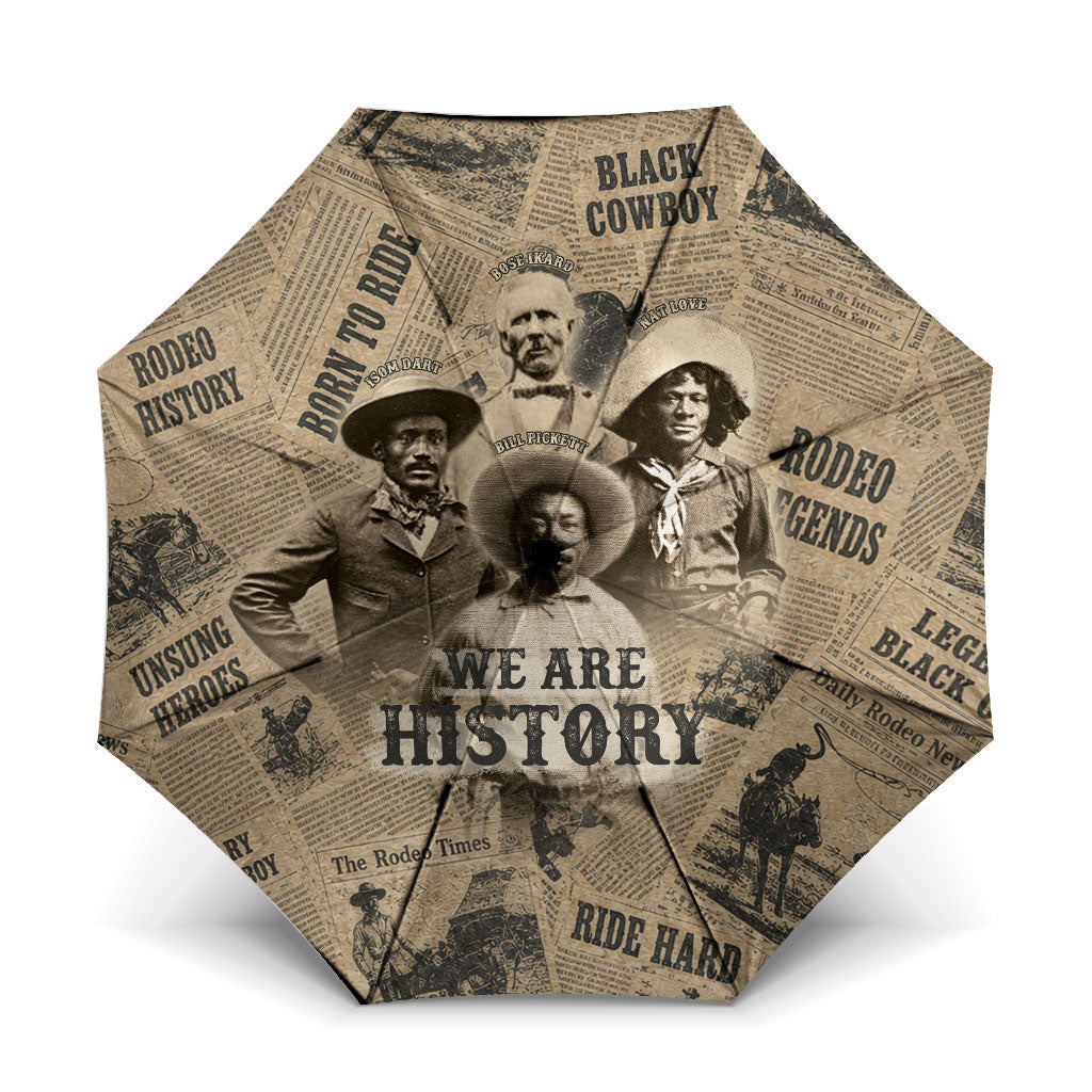 Black Cowboy Umbrella Western Rodeo Melanin Black History