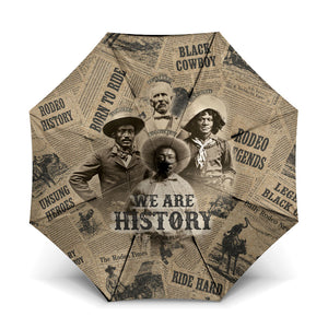 Black Cowboy Umbrella Western Rodeo Melanin Black History