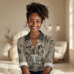 Black Cowboy Women Casual Shirt Western Rodeo Melanin Black History