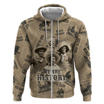Black Cowboy Zip Hoodie Western Rodeo Melanin Black History