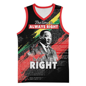MLK Honoring The Legacy Basketball Jersey Black Version - African Pride