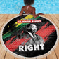 MLK Honoring The Legacy Beach Blanket Black Version